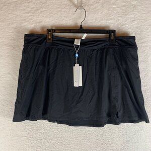 Bleu Rod Beattie Women's High Waist Skirted Swim Bottom Black Size 22W‎ NWT 9427